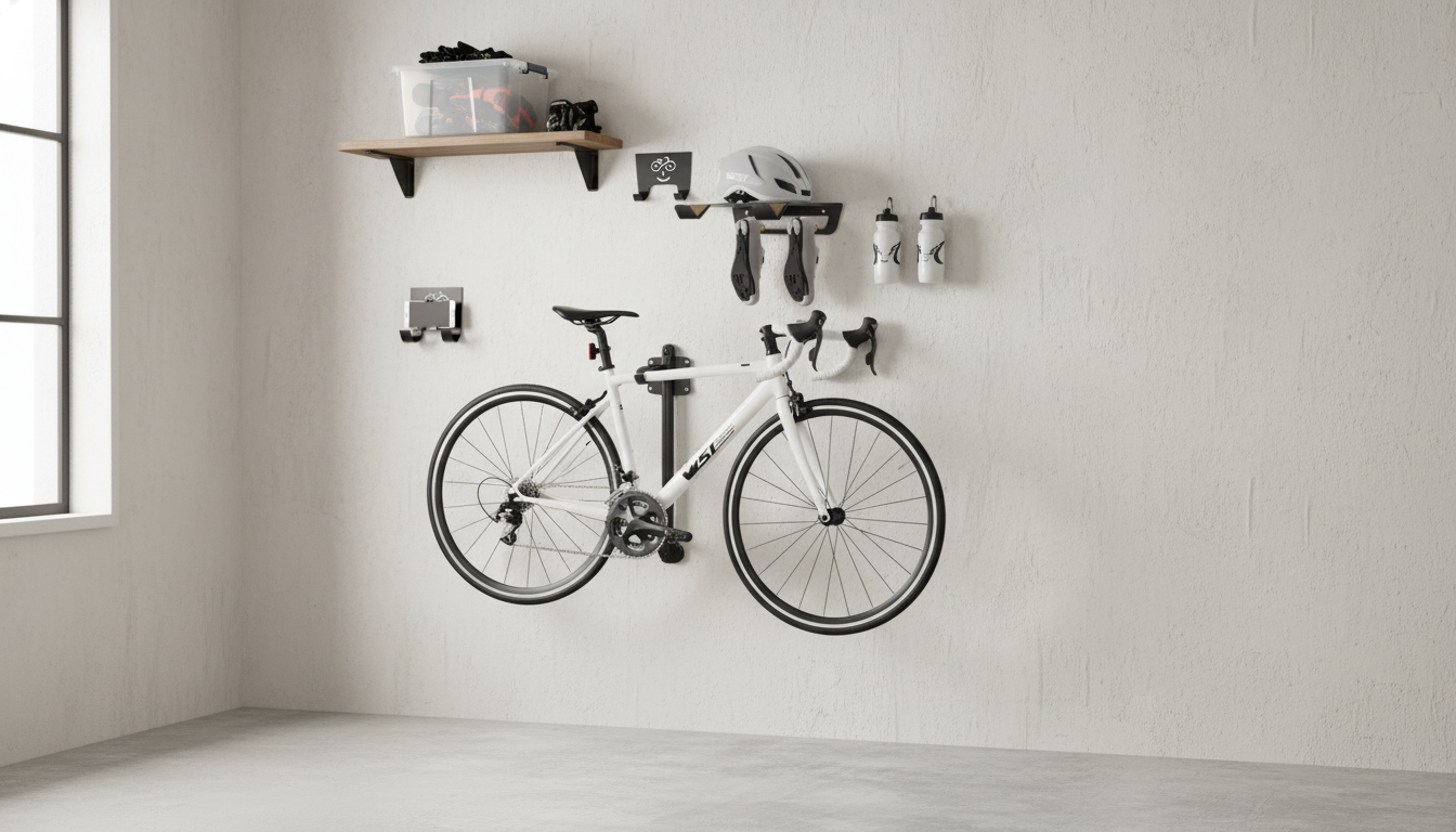 Indoor Wall Bike Rack: Secure Storage for Road & MTB