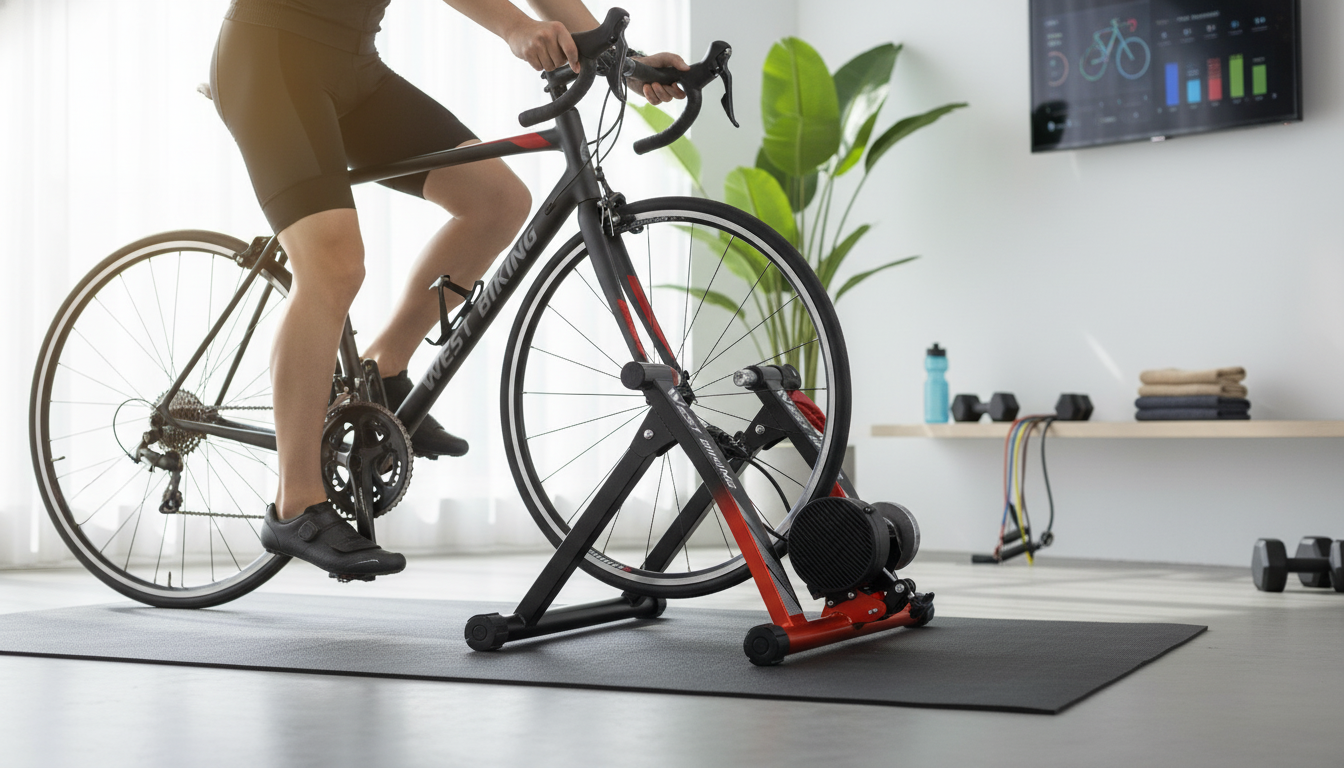 Magnetic Bike Trainer Stand: 6 Levels, 24–28" & 700C