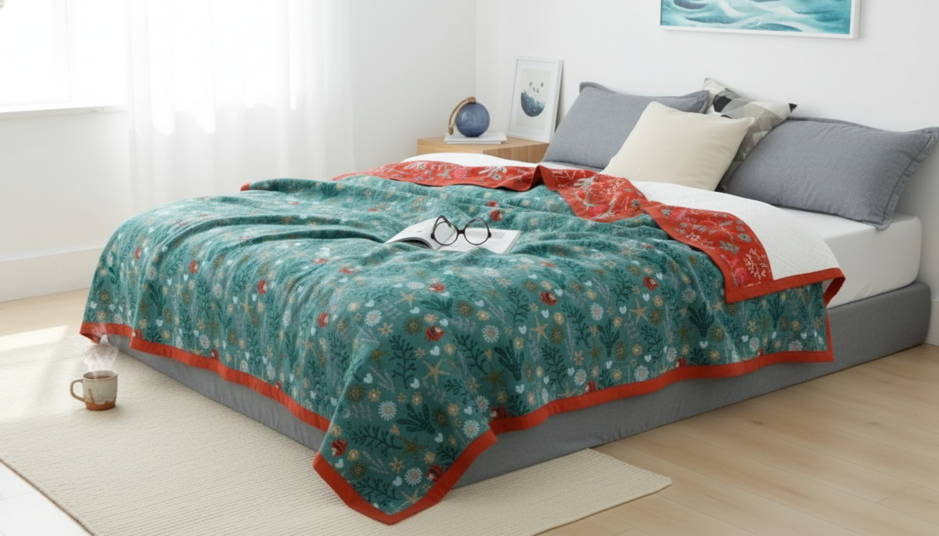 Sea World Cotton Gauze Blanket: Light, Airy Comfort