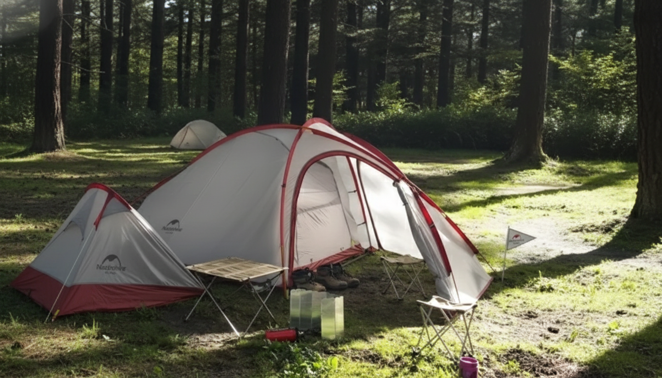 Ultralight 4-Season Tent: Double Layers + Living Room