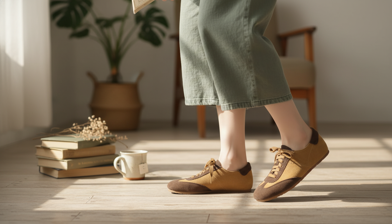 Suede Lace-Up Loafers for Women: Retro Flats 2025