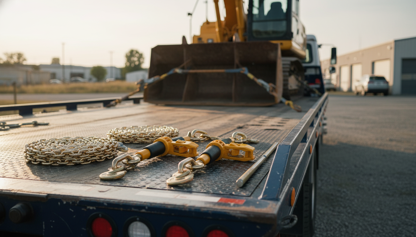 Heavy-Duty Ratchet Chain Binder Set: Safe Load Control