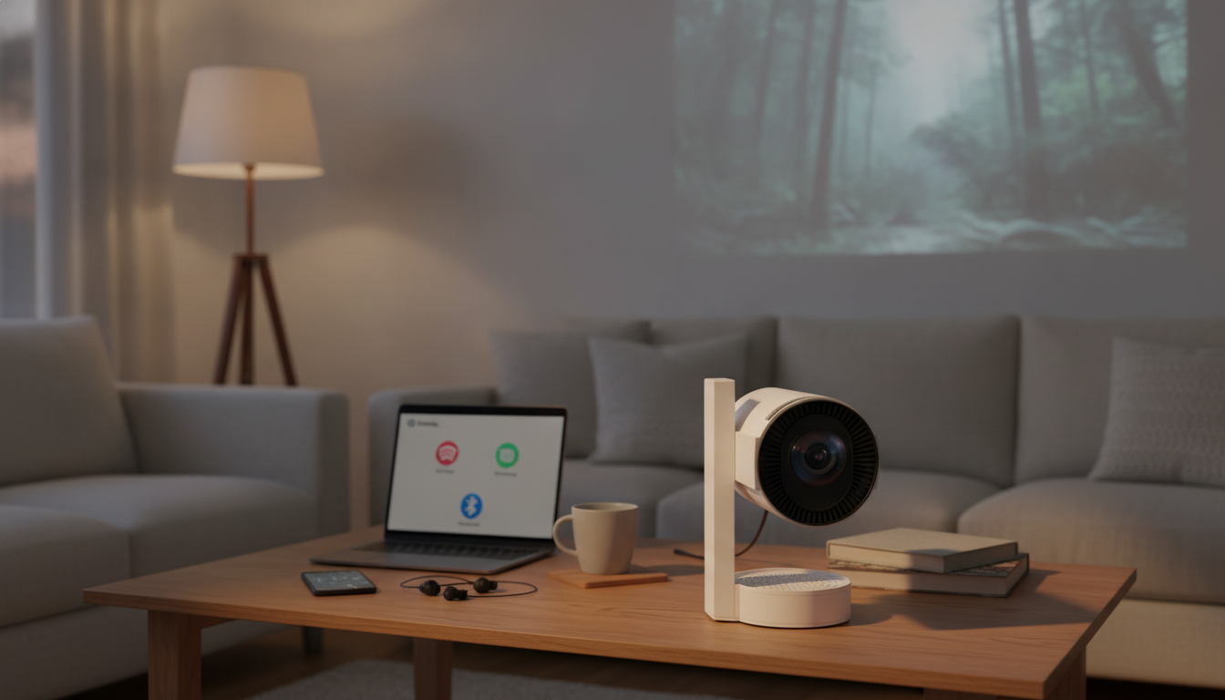 Portable 4K LED Projector: WiFi, Bluetooth & Setup Tips