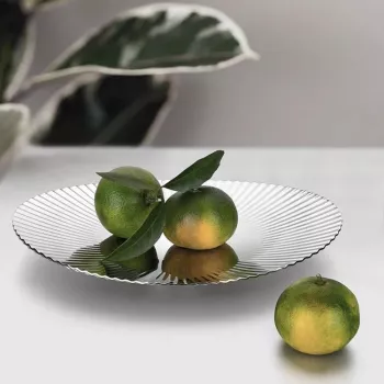 Scandi Stainless Oval Fruit Bowl: Sleek Countertop Style
